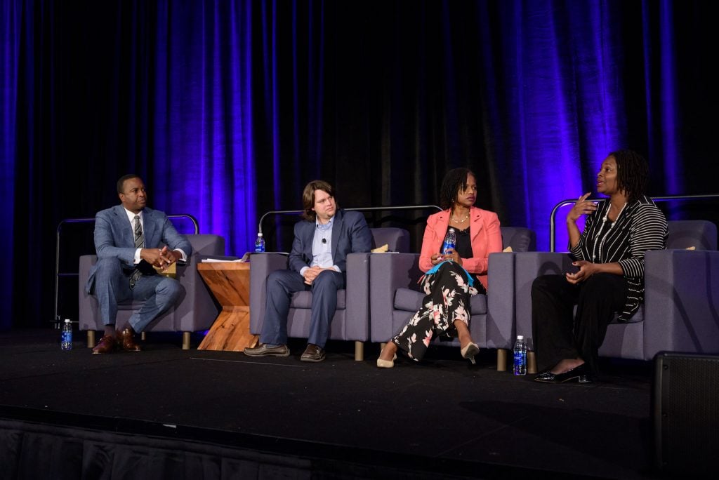 PolicyLink President Michael McAfee and panel ends 2017 Cradle to Career Network Convening on high note