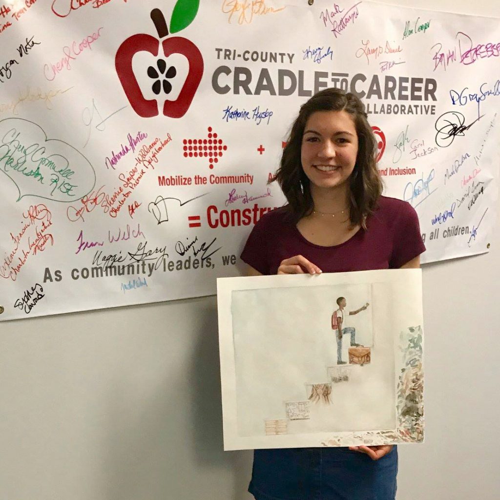 Art Inspires scholarship: Charleston student’s art represents educational journey