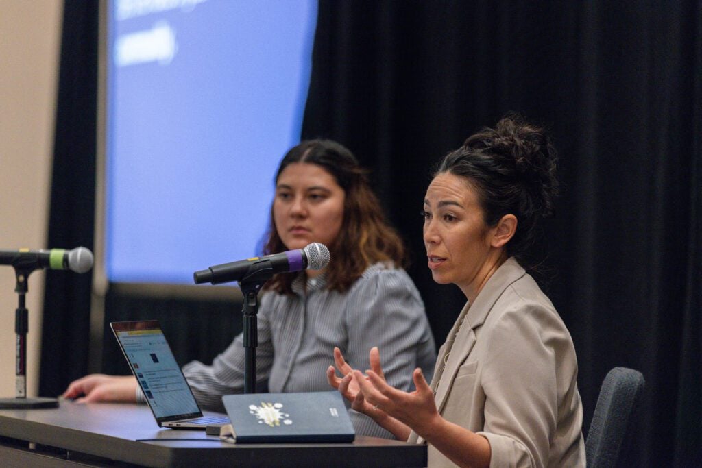 Jen Tolentino speaks at the 2023 StriveTogether Policy Summit