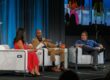 Marcia Quinones, Pedro Noguera and Rick Hess join in conversation, seated on a stage